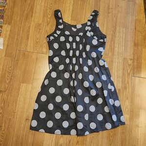 0039 Italy gray polka dot Lindsay sundress sz s/42